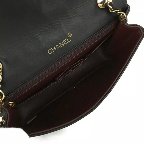 8792107BB (X6) Chanel Shoulder Bag Matelasse CC Black Lambskin - Picture 9 of 13